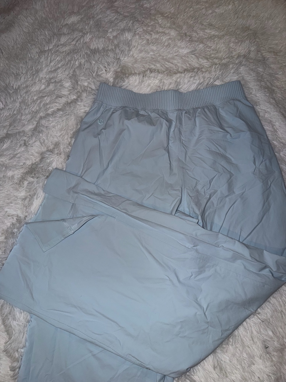 Lululemon Stretch Woven Wide-Leg High-Rise Pant Powder Blue size Large